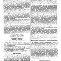 1100 - Page 396 - Mercr. méd. Congrès médical international. Tenu à Berlin du 4 au 9 août 1890. La folie du doute et le délire du toucher. / Sociétés savantes. Académie de médecine. Séance du 12 août 1890. Eau oxygénée. / Excision du foie. / Elephantiasis du testicule et orchite paludéenne