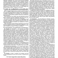 1138 - Page 430 - Mercr. méd. Les congrès d'août 1890. Paraplégie totale datant de deux ans, guérie par la suggestion hypnotique. De l'aide que le chloroforme à très petite dose apporte à la production du sommeil hypnotique. Du choréoptisme ; son application à l'obstétrique. De l'auto-suggestion cause d'hystérie. Nature des exanthèmes médicamenteux