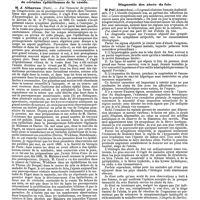 1142 - Page 434 - Mercr. méd. Les congrès d'août 1890. Indications de la lithotritie. / Rôle des psorospermies dans le développement de certains épithéliomas de la vessie. / Diagnostic des abcès du foie. / Kyste hydatique suppuré du foie ; laparotomie