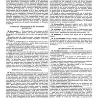 1155 - Page 447 - Mercr. méd. Les congrès d'août 1890. Typhlite, pleurésie. / Traitement chirurgical de la péritonite puerpérale. / Traitement de l'ascite tuberculeuse. / Des altérations du myocarde