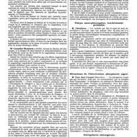 1159 - Page 451 - Mercr. méd. Les congrès d'août 1890. De l'anesthésie. (Conférence générale faite au Congrès de Berlin.). / Polype naso-pharyngien ; trachéotomie préalable. / Mécanisme de l'intoxication phosphorée aiguë. / Ostéogénèse chirurgicale