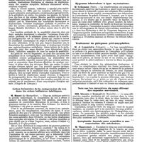1163 - Page 455 - Mercr. méd. Les congrès d'août 1890. Diagnostic de la syringomyélie. / Action frénatrice de la compression du cou dans les crises bulbaires tabétiques. / Association française pour l'avancement des sciences. Session de limoges. Communications diverses. Hygroma tuberculeux à type myxomateux. / Traitement du phlegmon péri-amygdalien. / Note sur les caractères du sang efférent des capsules surrénales. / Antoplastie buccale pour remédier à une coarctation des mâchoires