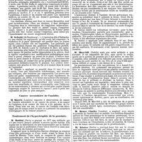 1170 - Page 462 - Mercr. méd. Les congrès d'août 1890. Traitement de l'empyème. / Cancer secondaire de l'ombilie. / Traitement de l'hypertrophie de la prostate. / Electrolyse des rétrécissements de l'urèthre