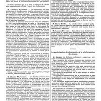 1172 - Page 464 - Mercr. méd. Les congrès d'août 1890. Traitement chirurgical de la tuberculose laryngée. / La participation des leucocytes à la néoformation des tissus