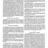 1197 - Page 489 - Mercr. méd. Les congrès d'août 1890. Deux cas d'incisions profondes du col et d'incision du vagin et du périnée. / Placenta praevia. / Rotation de la tête foetale. / Grossesse extra-utérine. / Du tamponnement intra-utérin en obstétrique. / Hystérectomie vaginale