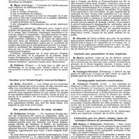1201 - Page 493 - Mercr. méd. Les congrès d'août 1890. Micro-organismes de l'otite moyenne. / Scorbut avec hémorrhagies sous-périostiques. / Des pseudo-microbes du sang normal. / Chylurie non parasitaire et non tropicale. / Cardiographie auriculo-ventriculaire. / L'infection par les plaies comme cause de certaines formes de pneumonie fibrineuse