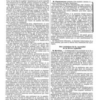 1244 - Page 536 - Mercr. méd. Sociétés savantes. Académie de médecine. Séance du 28 octobre 1890. Sur la dépopulation de la France. / Société médicale des hôpitaux. Séance du 24 octobre 1890. Paralysie faciale hystérique. / Des variations de la mortalité de la fièvre typhoïde. / Anurie calculeuse. Mort le dixième jour avec accès terminal d'"anger pectoris"