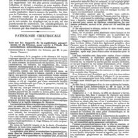 1275 - Page 561 - Mercr. méd. Clinique médicale. Phlegmon infectieux du pharynx et du larynx (Abcès rétro-laryngés primitifs, communication à la Société médicale des hôpitaux), par P. Merklen, ... / Pathologie chirurgicale. Note sur les rapports de la septicémie gangréneuse et du tétanos, pour servir à l'étude des associations microbiennes virulentes. Communication à l'Académie des Sciences, par M. le professeur Verneuil
