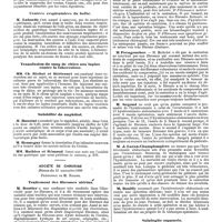 1295 - Page 581 - Mercr. méd. Sociétés savantes. Société de biologie. Séance du 15 novembre 1890. Poison tétanique. / Centres respiratoires du bulbe. / Transfusion du sang de chien aux lapins contre la tuberculose. / Solubilité du naphthol. / Société de chirurgie. Séance du 12 novembre 1890. Traitement des fibromes utérins. / Salpingite suppurée