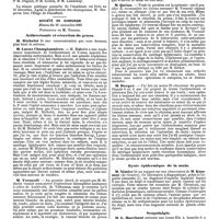 1317 - Page 603 - Mercr. méd. Sociétés savantes. Académie de médecine. Séance du 2 décembre 1890. Vaccinations. Comité secret. / Société de chirurgie. Séance du 26 novembre 1890. Arthrectomie et résection du genou. / Kyste épidermique de la main. / Scapulalgie
