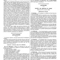 1324 - Page 610 - Mercr. méd. Étranger. Allemagne. Société de médecine Berlinoise. Séance du 12 novembre 1890. De l'eczéma sudoral. / Angleterre. Calculs vésicaux chez les enfants. / Autriche. Société des médecins de Vienne. Séance du 28 novembre 1890. Méthode de Koch