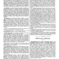 1361 - Page 643 - Mercr. méd. Thérapeutique médicale. Le traitement de Koch. La méthode de Koch en Allemagne. / La méthode de Koch en Angleterre. / Revue des journaux. Extirpation d'un goître développé dans une glande thyroïde accessoire ; résection des artères carotides (Voluminoso gozzo in ghiandola tiroidea accessoria. Asportazione. Resezione della carotide primitiva, interna ed esterna. Guarigione) par P. Temoli. / De l'accès pernicieux cholériforme au Tonkin, par E. Boinet