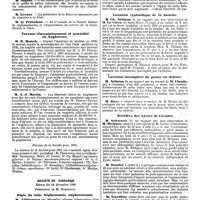 1374 - Page 656 - Mercr. méd. Sociétés savantes. Société de médecine publique et d'hygiène professionnelle. Séance du 22 décembre 1890. Désinfection à Paris. / Travaux d'assainissement et mortalité en Angleterre. Bureau de la Société pour 1891. / Société de chirurgie. Séance du 24 décembre 1890. Plaie du rein. Néphrotomie, néphrectomie. / Luxation typhoïdique de la hanche. / Luxation incomplète du genou en dehors. / Récidive des kystes de l'ovaire