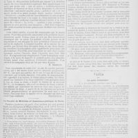 0093 - Page 91 - Correspondance. Sur un cas de canitie unilatérale subite chez un apoplectique [E. Brissaud; Bourneville] / La Faculté de médecine et l'assistance publique de Paris / Varia. La peste bubonique