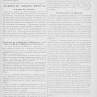 0103 - Page 101 - Clinique gynécologique. Considérations sur la technique, les difficultés et les dangers de l'hystérectomie vaginale en cas de fibromes et de suppurations pelviennes. par Paul Segond... / Bulletin du progrès médical. A propos de la canitie / L'exercice de la médecine à Madagascar et la nouvelle Ecole de médecine de Tananarive / Assainissement de Marseille / Distinctions honorifiques / La médecine et les femmes en Russie / La syphilis dans les Indes anglaises
