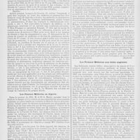 0380 - Page 380 - Varia. Médecins experts devant les tribunaux en Algérie / Service de santé des colonies / Les femmes médecins en Algérie / Les femmes médecins aux Indes anglaises