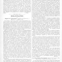 0015 - Page 12 - Revue d'hydrologie. II. - Les eaux de Châtel-Guyon et leur action sur la nutrition; par G. Pessez. (Masson et Compagnie, édit., 1898) [J. Noir] / Bibliographie. Hygiène de l'allaitement; par Henri de Rothschild. - (Masson et Compagnie, éditeurs, 1899.) [Netter] / La vision. Etude physiologique; par le Dr H. Parinaud...(Octave Doin, éditeur, Paris, 1898.)