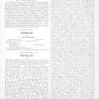 0018 - Page 15 - Nécrologie. M. le Dr Ern. Barrault / Formules. I. - Contre l'épilepsie / Nouvelles. Natalité à Paris / Mortalité à Paris / Faculté de médecine de Paris