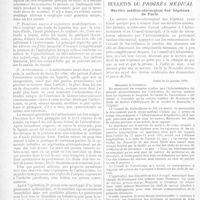 0023 - Page 20 - Clinique chirurgicale. Clinique chirurgicale de l'Hôtel-Dieu. M. le Pr Duplay. Traitement de l'hydarthrose du genou. Leçon recueillie par M. le Dr Clado / Bulletin du progrès médical. Service médico-chirurgical des hôpitaux de Paris
