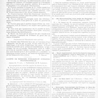 0027 - Page 24 - Sociétés savantes. Société de chirurgie. Séance du 28 juin 1899 / Société de médecine publique et d'hygiène professionnelle. Séance du 28 juin / Revue de laryngologie, otologie et rhinologie. Rédacteur spécial: Dr Baratoux. I. - De la voix chuchotée; par P. Olivier. - (Paris, 1899, (Revue int. de Rhin.) / II. - Die Einwirkung der otitis media der Säuglinge; par A. Hartmann. - (Wiesbaden, Bergmann, 1898.) / III. - Etude expérimentale sur les fonctions du labyrinthe et sur les suppléances entre le labyrinthe, le cervelet et l'écorce cérébrale; par A. Thomas. - (Paris, 1899, Revue int. de Rhin.) / IV. - Le bain nasal; par J. Depierris. - (Paris, 1899.) / V. - Rhinologie, laryngologie und otologie in ihrer Bedeutung für die allgemeine medicin; par E.-P. Friedrich. - (Leipzig, F. Vogel, 1899.)