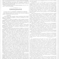 0094 - Page 91 - Sociétés savantes. Société gynécologique de Paris / Correspondance. A propos de la contribution mobilière des médecins [J. Noir]