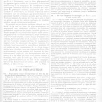 0188 - Page 185 - Bulletin du progrès médical. Le sanatorium d'Hendaye et la prophylaxie de la tuberculose par le placement familial [J. Noir] / Revue de thérapeutique. VII. - Note sur la valeur thérapeutique du bleu de méthylène dans l'impaludisme; par Boinet... (Bull. gén. de thérap., 15 août 1899.) / VIII. - Traitement de la fièvre typhoïde par la chlorine; par Wilcox. (Medic. News., fév. 1899.) / IX. - De l'eau oxygénée en chirurgie; par Tissot. (Arch. de méd. navale, 1899.) / X. - Traitement de la sciatique par l'ichtyol; par Crocq. (Journ. de neurol., 1899.)