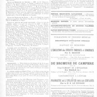 0195 - Page 192 - Nouvelles. Ecole de médecine de Nantes / Ecole de médecine de Marseille / Ecole de médecine de Rennes / Ecole de médecine de Dijon / Ecole du service de santé militaire / Suicides dans les hôpitaux / Empoisonnés / La fièvre jaune aux Etats-Unis / Inauguration / Nécrologie [Dr Brucant / Dr Fleury De La Vallée / M. Cauro]
