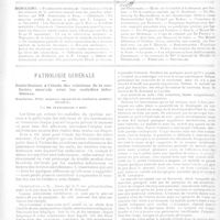 0196 - Page 193 - Sommaire / Pathologie générale. Contribution à l'étude des relations de la confusion mentale avec les maladies infectieuses. Scarlatine. Otite moyenne suppurée et confusion mentale. Guérison. Par MM. Stanculeanu et Baup