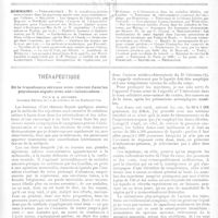0212 - Page 209 - Sommaire / Thérapeutique. De la transfusion séreuse sous-cutanée dans les psychoses aiguës avec auto-intoxication. Par le Dr A. Cullerre...