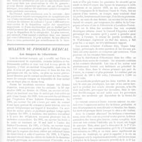 0216 - Page 213 - Thérapeutique. De la transfusion séreuse sous-cutanée dans les psychoses aiguës avec auto-intoxication. Par le Dr A. Cullerre... / Bulletin du progrès médical. Les dangers de l'électricité