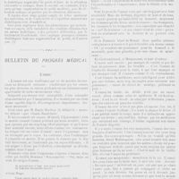 0147 - Page 145 - Clinique médicale. Hôpital de la Charité. Les oedèmes chez les diabétiques, par M. Marcel Labbé... / Bulletin du progrès médical. L'ennui