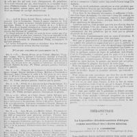 0093 - Page 85 - Travaux originaux. Quelques cas de contagion de paludisme dans la 13e Région. Par Mare Blatin... H. Paillard... / Thérapeutique. La Lipoiodine (diiodobrassidate d'éthyle) comme succédané des iodures alcalins. Par le Dr J. Laborderie...