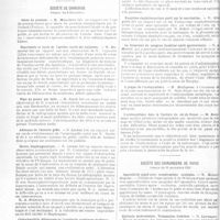 0015 - Page 10 - Sociétés savantes. Société médicale des hôpitaux. Séance du 10 décembre / Société de chirurgie. Séance du 8 décembre / Société des chirurgiens de Paris. Séance du 19 novembre 1920