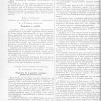0021 - Page 16 - Le mouvement médical et scientifique. Revue des cliniques. Hospice de la Salpêtrière. - M. le Professeur Gosset. Les tumeurs des seins / Hôpital Saint-Louis. Cliniques des maladies cutanées et syphilitiques. M. le Professeur Jeanselme. Myopathies et syphilis / Clinique d'accouchements Baudelocque. M. le Professeur Couvelaire. Diagnostic de la gestation ectopique pendant les premiers mois