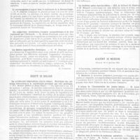 0027 - Page 22 - Sociétés savantes. Société de médecine de Paris. Séance du 18 décembre 1920 / Société de biologie / Académie de médecine. Séance du 4 janvier 1921