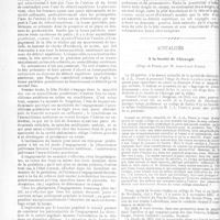 0057 - Page 50 - Le mouvement médical et scientifique. Revue des cliniques. Hôpital Lariboisière. - Service de M. Demelin. L'engagement de la tête dans la présentation du sommet. M. Paul Guéniot... / Actualités. A la Société de chirurgie (Eloge de Pozzi, par M. Jean-Louis Faure)