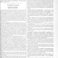 0116 - Page 109 - Thérapeutique. Le manganate calcico-potassique dans le traitement de la tuberculose. Par le Docteur Charles Ferry... / Sociétés savantes. Académie de médecine. Séance du 1er mars 1921
