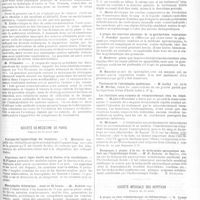0216 - Page 209 - Sociétés savantes. Société des chirurgiens de Paris. Séance du 18 mars 1921 / Société de médecine de Paris. Séance du 23 avril 1921 / Société médicale des hôpitaux. Séance du 29 avril