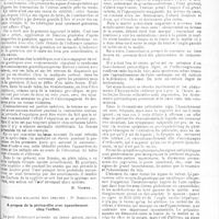 0318 - Page 319 - Le mouvement médical et scientifique. Revue des cliniques. Clinique Baudeloque. - M. Couvelaire. Gestation chez une tabétique [H. Vignes] / Clinique des maladies des enfants: Pr Nobécourt. A propos de la péricardite avec épanchement chez l'enfant
