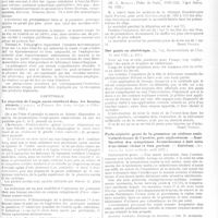0400 - Page 401 - Actualités médicales. Gynécologie. Myomes utérins. Dégénérescence rouge. (Prof. Tédénat et C. Tzelepoglou. La Gynécologie, février 1921...) / Obstétrique. La résection de l'angle sacro-vertébral dans les bassins rétrécis (Cathala et Perrot. Rev. franç. de gyn. et d'obst. février 1921) [H. Vignes] / De la mortalité foetale dans les présentations du siège. (M. G. Moreau, Thèse de Paris, 1920-1921. Vigot frères, éd. 1921) [Henri Vignes] / Des gants en obstétrique. (L. Job, Revue médicale de l'Est, 15 mai 1921...) [Henri Vignes] / Pyélo-néphrite grave de la grossesse au sixième mois. Cathétérismes de l'uretère, puis néphrotomie. - Amélioration des symptômes. Accouchement à huit mois d'un enfant vivant et bien portant. - Guérison. (Arnaud, La Loire médicale, avril 1921)