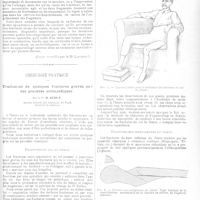 0420 - Page 421 - Clinique chirurgicale. Diagnostic des fractures cervicales du fémur. D'après une leçon de M. le Professeur Delbet / Chirurgie pratique. Traitement de quelques fractures graves par des procédés orthopédiques. Par le Dr H. Judet...