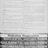0023 - Page 23 - Nouvelles. Faculté de médecine de Paris / Médecins de l'assistance médicale en Indo-Chine / Aux médecins mutilés / Hôpital Broussais / Hôpital de la Charité / Hôpital des enfants-malades / Hôpital des enfants-malades / Hôpital Lariboisière / Hôpital Saint-Louis / Hôpital Saint-Louis / Hôpital Tenon / Hôpital Tenon / Hôpital Laënnec / Nécrologie [M. le Dr Kermorgant]