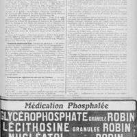0103 - Page 105 - Nouvelles. Assistance publique / Faculté de médecine de Paris / Modifications au règlement du concours de l'internat