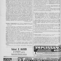 0420 - Page 424 - Bibliographie. Le Précis-Atlas de pratique dermatologique, par M. le Dr L. Brocq... 86 planches hors texte et 320 figures dues à la collaboration de feu M. le Dr Sottas et M. Schaller... (G. Doin, édit. Paris) [L. Lortat-Jacob] / Glaucome et glaucomateux, par V. Morax... (Bibliothèque d'ophtalmologie) édité à la librairie Octave Doin / Les progrès de la chimie en 1919, par André Kling... - Traduction française, autorisée, des Annual Reports on the Progress of Chemistry for 1919, de la «Chemical Society», publiée sous la direction de M. André Kling... Gauthier-Villars et Compagnie imprimeurs-éditeurs..., Paris (6e) / La Chair et l'esprit, par Henry Bordeaux... Plon-Nourrit, éditeurs..., Paris, 1921