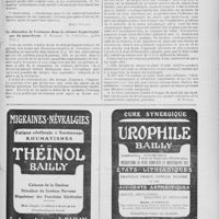 0595 - Page 601 - Actualités médicales. Pédiatrie. Deux cas d'intolérance pour le lait maternel chez le nourrisson (Lucie Comte, La Loire médicale avril 1921) [Henri Vignes] / La dilatation de l'estomac dans la sténose hypertrophique du nourrisson (P. Rohmer, Le Nourrisson, juillet 1921) / Tube digestif. Le traitement du cancer de l'oesophage (André Moulonguet, La Revue médicale française, janvier 1921...) [H. Vignes]