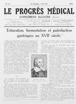 W. Harvey, 1557-1578. (D'après un portrait du temps) - Le progrès médical