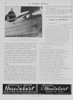 En avion, Villacoublay, 1923. A gauche, le Professeur Ch. Richet; à droite, Louis Bréguet - Le progr [...]