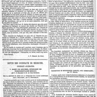 0034 - Page 32 - Correspondance médicale. La confusion des langues à l'académie de médecine. [J. P. Durand...]. / Revue des journaux de médecine. Journaux allemands. I. Archiv fur anatomie, physiologie und wissenschaftliche medicin ; par C. B. Reichert et E. du Bois-Reymond. Sur la question du siége de la formation de l'acide carbonique dans l'organisme ; par H. Hirschmann. / Descriptions de monstruosités doubles, avec commentaires ; par W. Dönitz