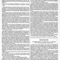 0095 - Page 95 - Travaux académiques. Société de biologie. / Bibliographie. Le pneumogastrique, les antimoniaux et la pneumonie ; par G. Th. da Souza Martins. Lisbonne, 1867