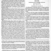 0099 - Page 99 - Revue hebdomadaire. Académie des sciences : la septicémie et le charbon ; - Société médicale des hôpitaux : constitution médicale du mois de décembre 1868. [Dr F. de Ranse]. / Biologie. Considérations sur le mouvement musculaire ; par M. Paul Dupuy. (Suite. - Voir les n°s 1 et 7.). / Feuilleton. Les associés libres de l'académie de médecine
